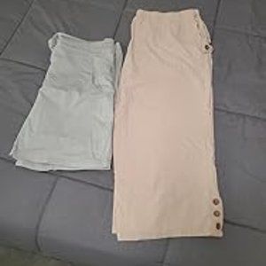 Womens Capri Pants Casual Cropped Pants